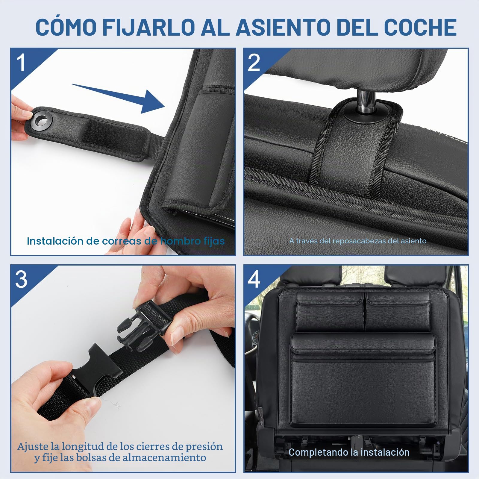 Organizador de Espacio para Asiento Delantero para Ford Transit Custom | Opaltool Organizador para Dos Asientos con Bolsillo Aislante Para Mantener Frío et Calor
