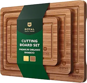 Royal Craft Wood Cutting Boards Set
