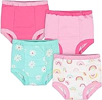 Vista 12 de Gerber Pack de 4 pantalones de entrenamiento y ropa interior para bebés y niñas