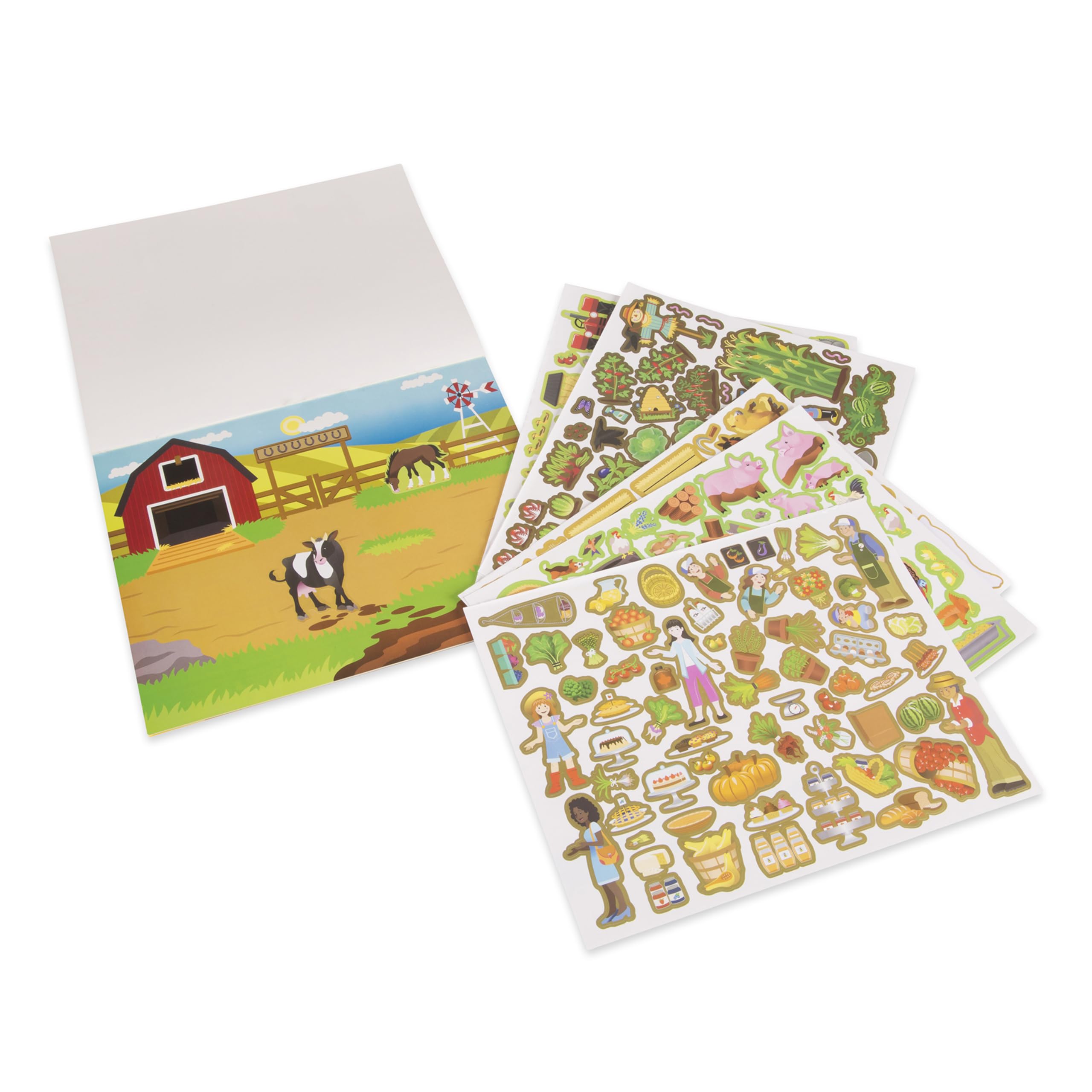 Melissa & Doug Reusable Sticker Pad: Farm - 280+ Stickers, 5 Scenes - Image 4
