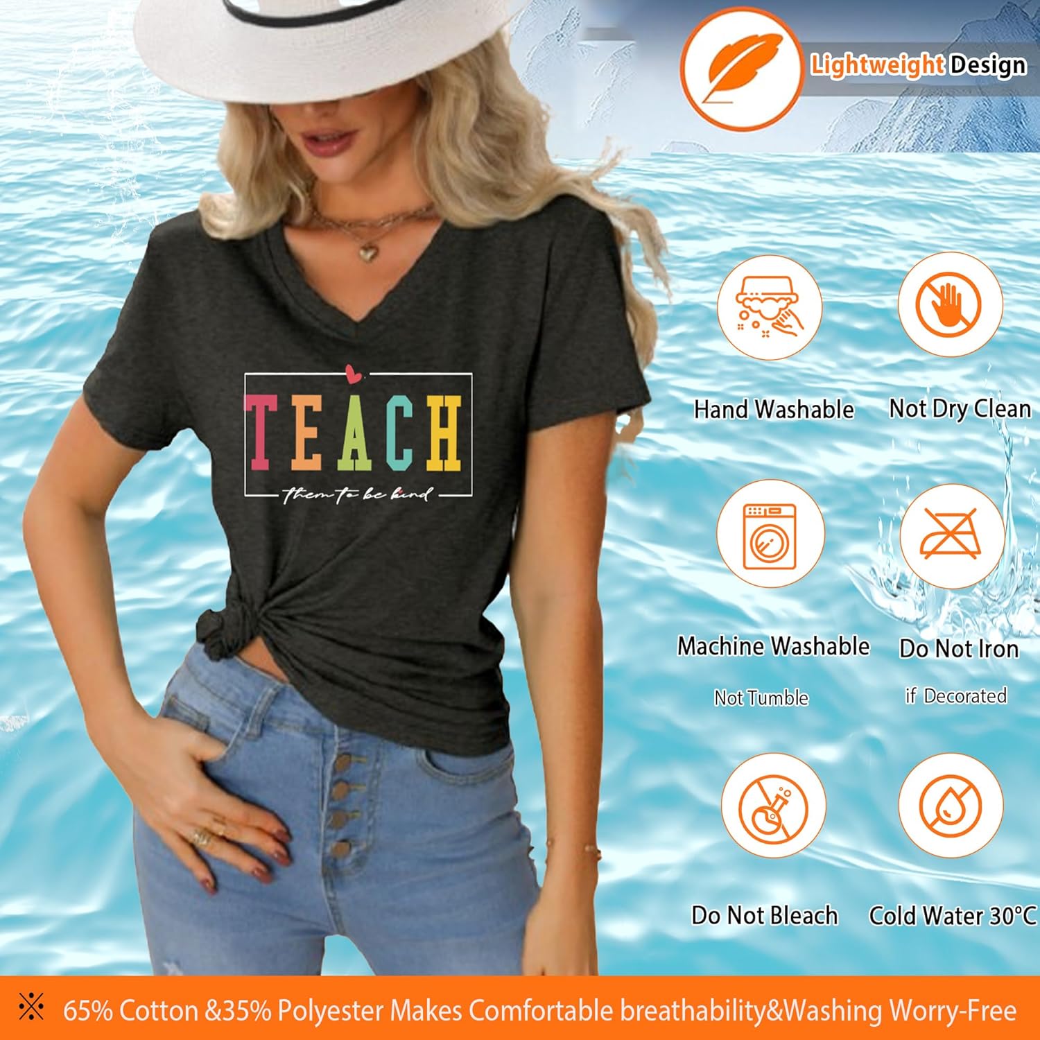 Teach Them to Be Kind Tshirts -Teacher Shirt Women- Teaching Kindness Shirts Teacher Inspirational Graphic Tee - Image 4