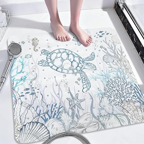 Miniatura 14 de Alfombra de Bañera Antideslizante Arcoíris, Alfombra de Baño Boho para Bebé para Bañera Alfombra de Goma para Bañera, Alfombras de Baño para Niños