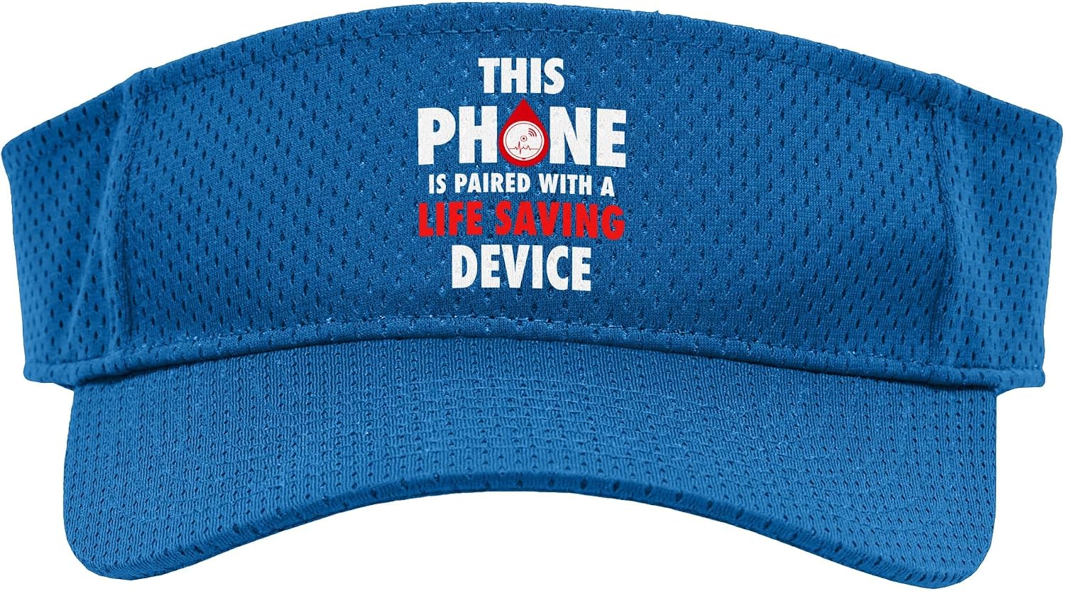 Continuous Glucose Monitor CGM Device Type 1 Diabetes Sport Sun Visor