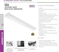 Vista 4 de Westgate Luz LED de iluminación para debajo del gabinete, temperatura multicolor, ángulo ajustable, las mejores luces LED debajo del gabinete