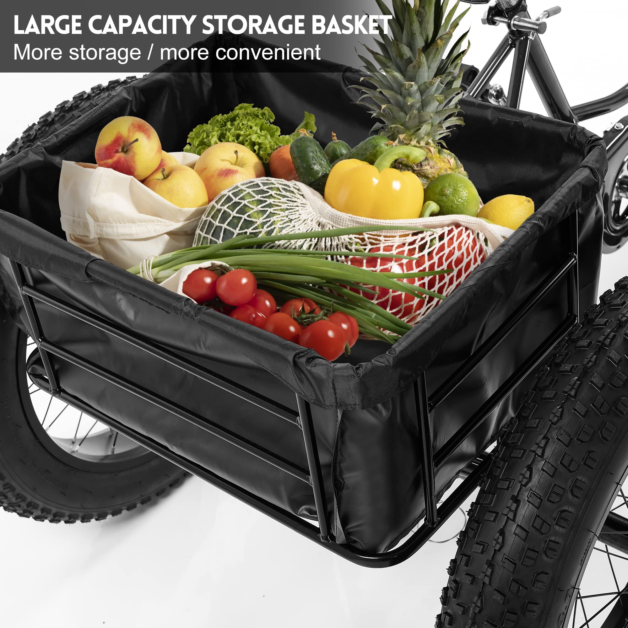Amazon | Prapark 20インチ ファットタイヤ 大人用三輪車 - 7速 3輪