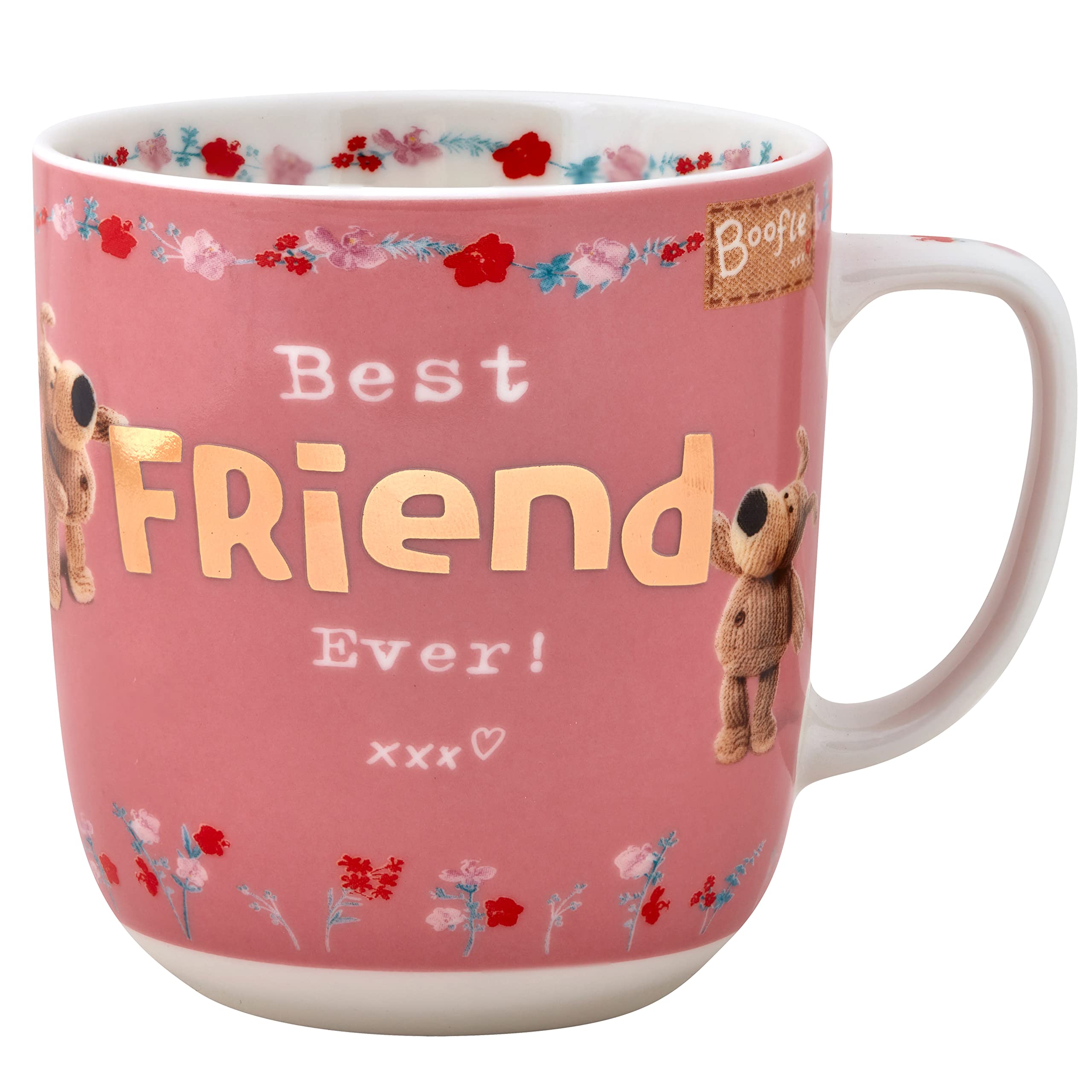 BoofleHot Drinks, Coffee or Tea Mug with a Lovely Message, Novelty Birthday Gift for Best Friend-Ceramic, 1 Count (Pack of 1)