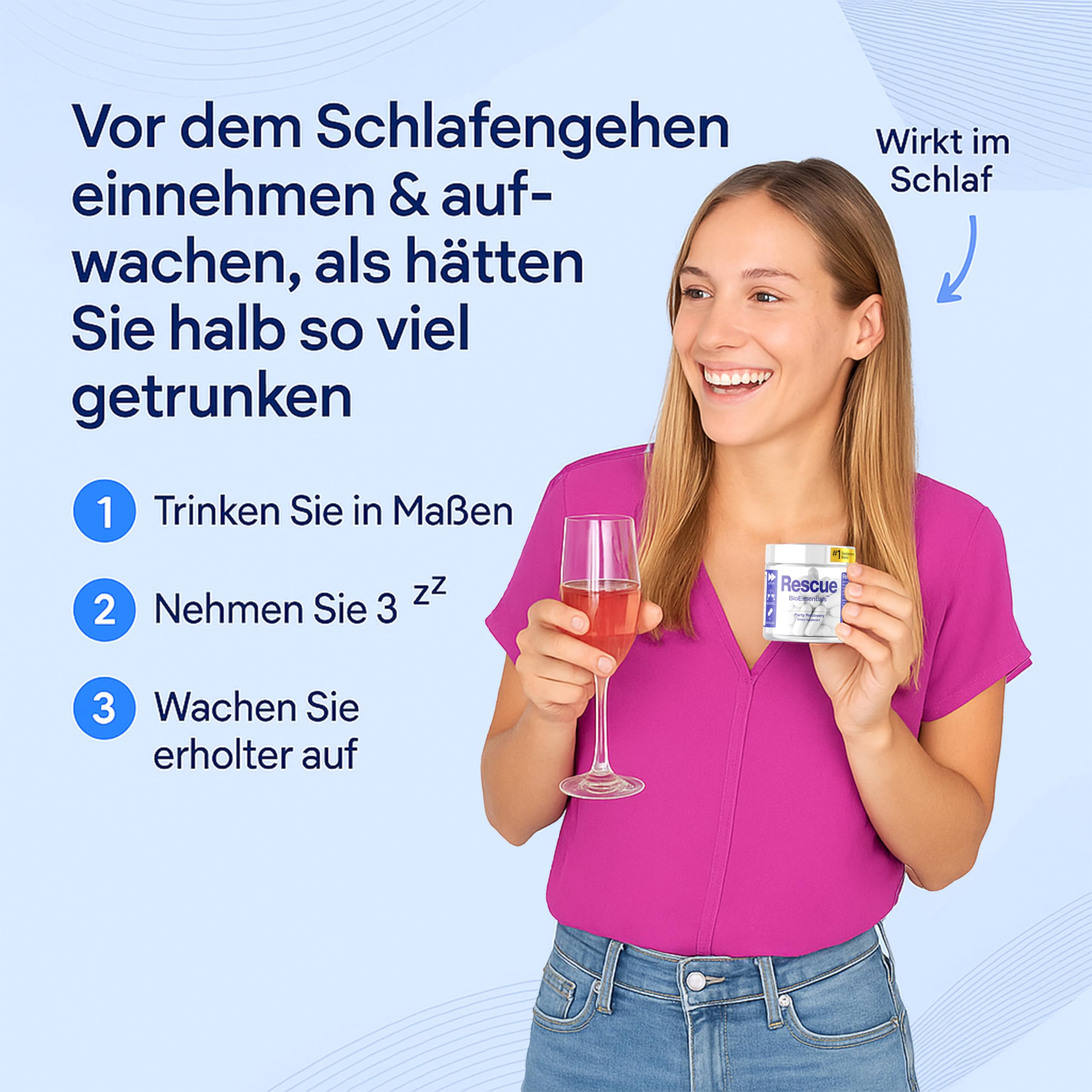Restore – Post-Party Leber Komplex – Leberschutz & Regeneration – DHM Dihydromyricetin 894mg & NAC 300mg – Mariendistel 250mg & Kudzu + Elektrolyte – 72 Kapseln · 24 Anlässe