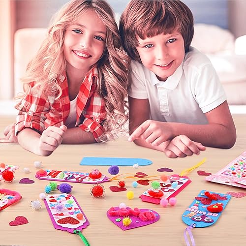 Miniatura 7 de Regalos del día de San Valentín para niños  401 tarjetas del día de San Valentín, kit de manualidades de bricolaje, kits de manualidades de San