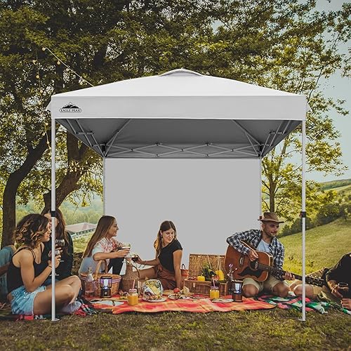 Miniatura 50 de EAGLE PEAK - Tienda de campaña desplegable con toldo, 1 pared lateral, fácil de montar, tienda para eventos, protección solar para exteriores, bolsa