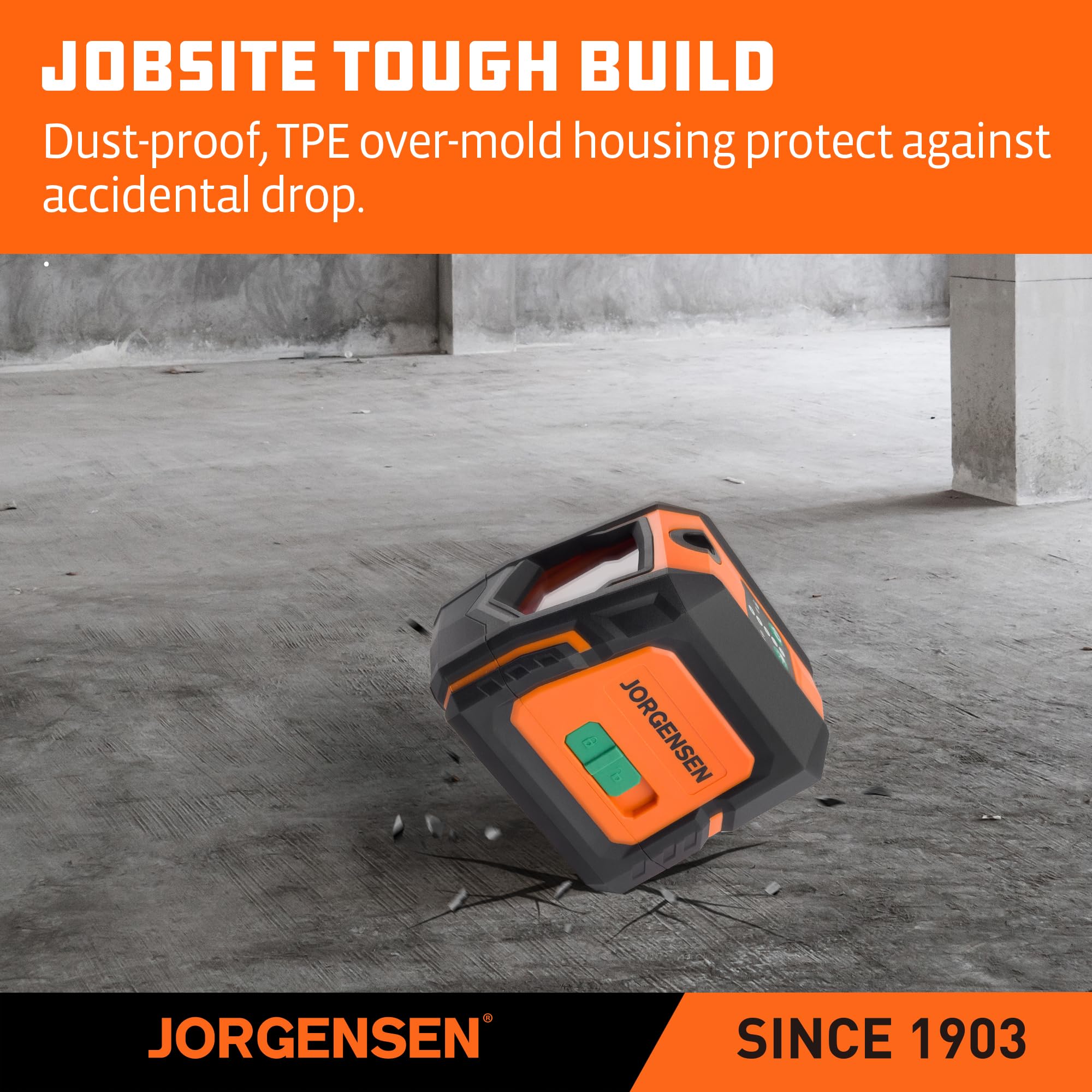 Jorgensen Laser Level - 100FT Cross Line -7