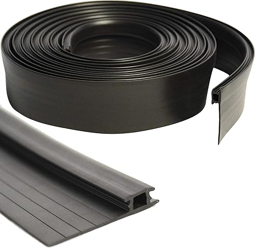 Tira de vinilo negro de 96 pulgadas de largo de ancho ajustable Tira de sellado de insectos para puerta mosquitera y tapón de corrientes de aire