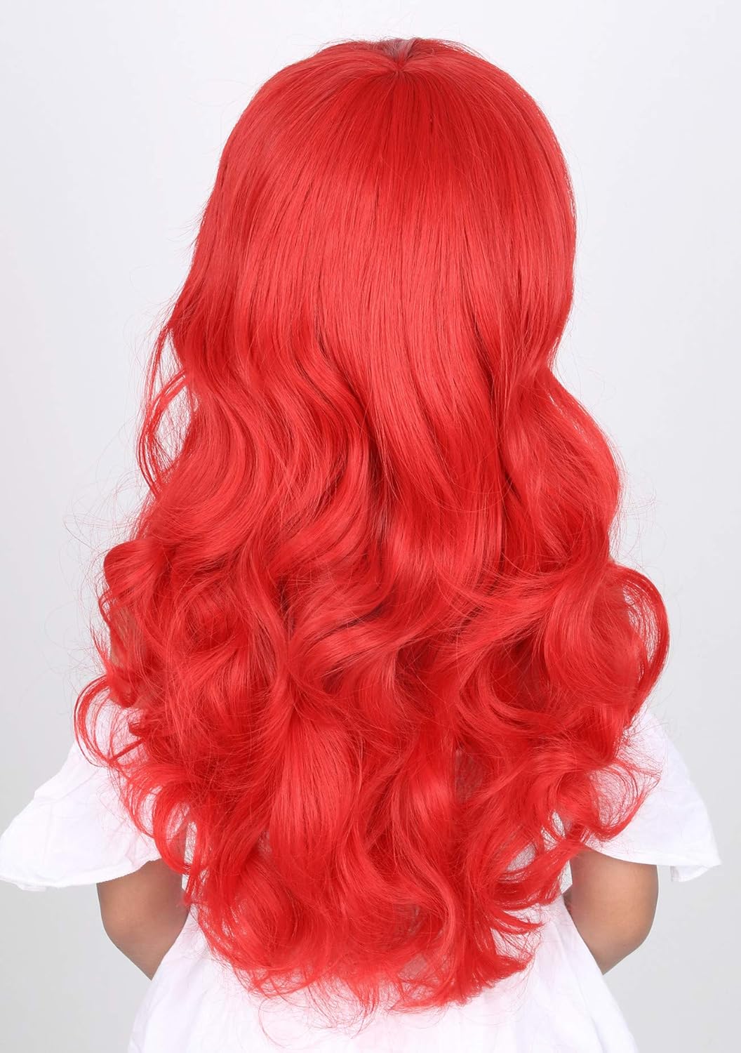 Topcosplay Ariel Wig for Kids Girls Child Wig Long Red Wavy Princess Halloween Costume Wigs : Clothing, Shoes & Jewelry