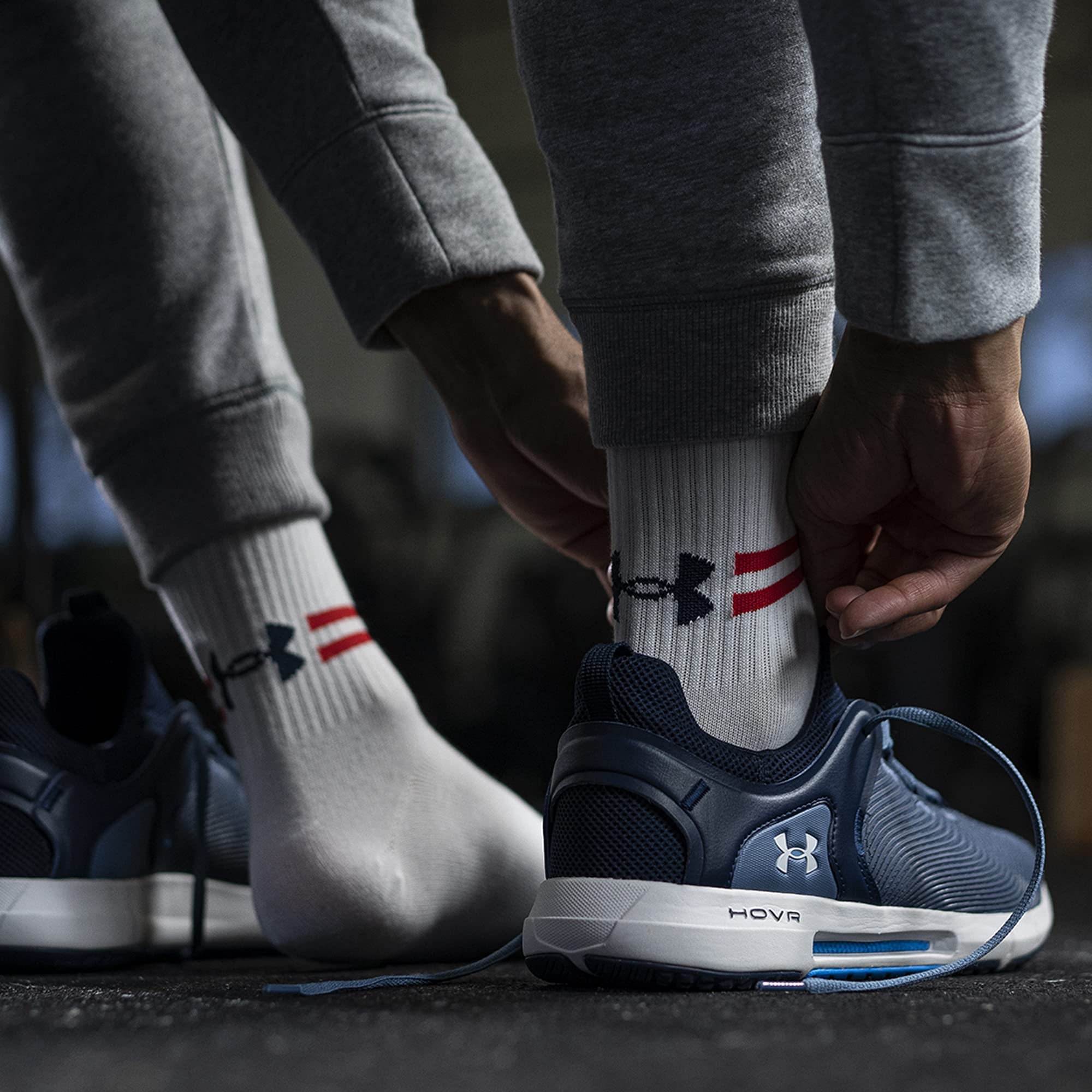 Under Armour Calcetines esenciales para hombre, 6 pares