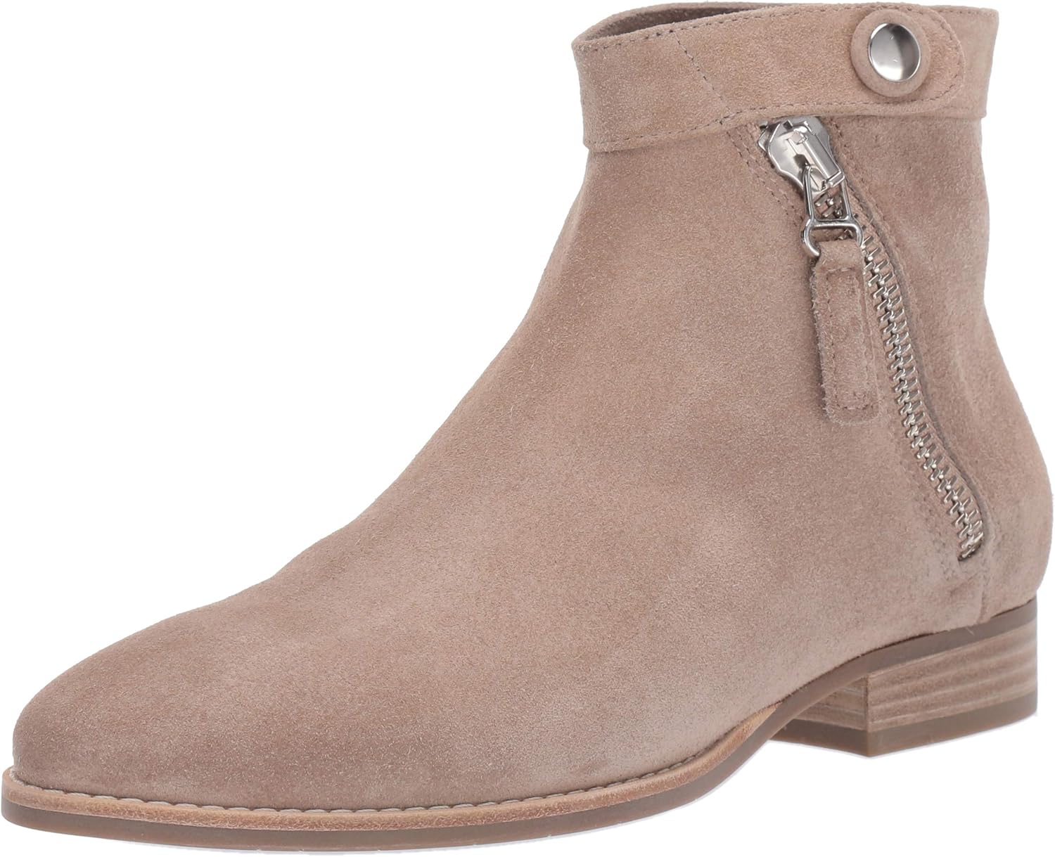 Aquatalia Women's Rose Suede Ankle Boot, Ecru, 8 M US