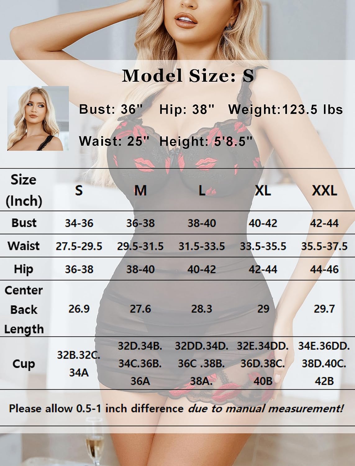 Avidlove Lingerie for Women Mesh Babydoll Lingeries Lace Chemise Floral Sleepwear Dress Sheer Exotic Boudoir Outfit S-XXL