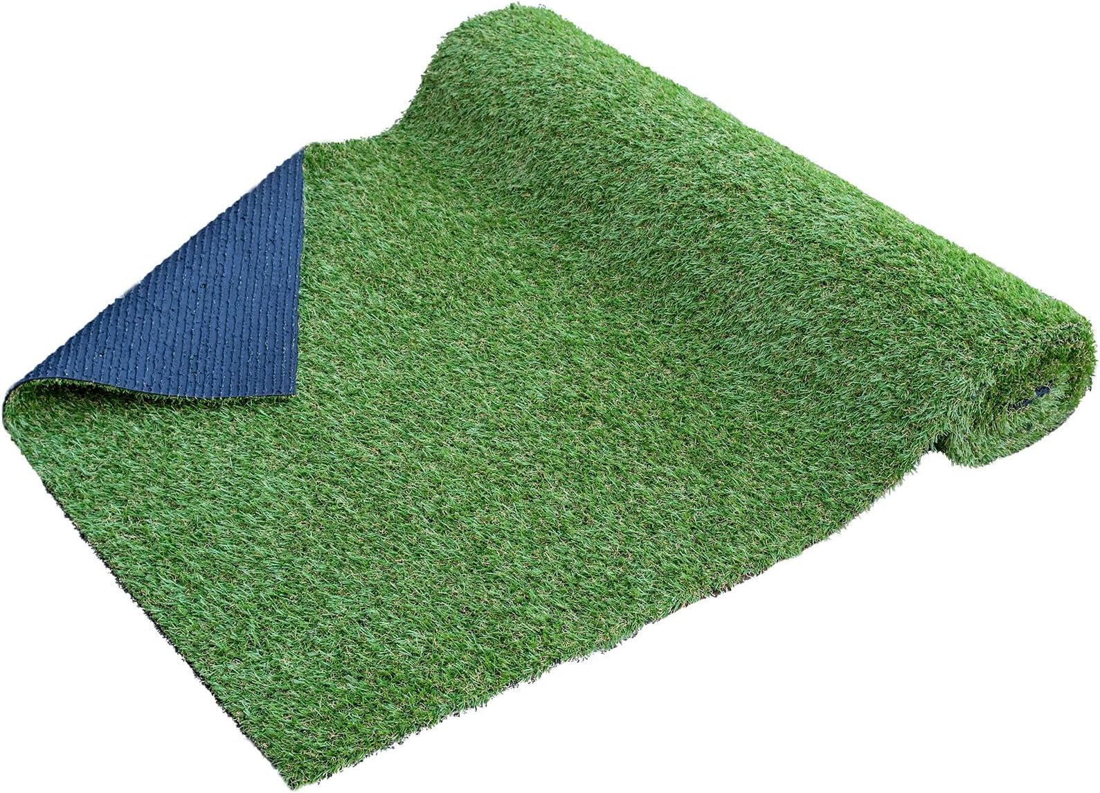 Amazon | 人工芝 1m×10m 芝丈20mm 透水タイプ 防カビ 芝生 ロール 高密度 ベランダ お庭 24本ピン付き 秋色 ...