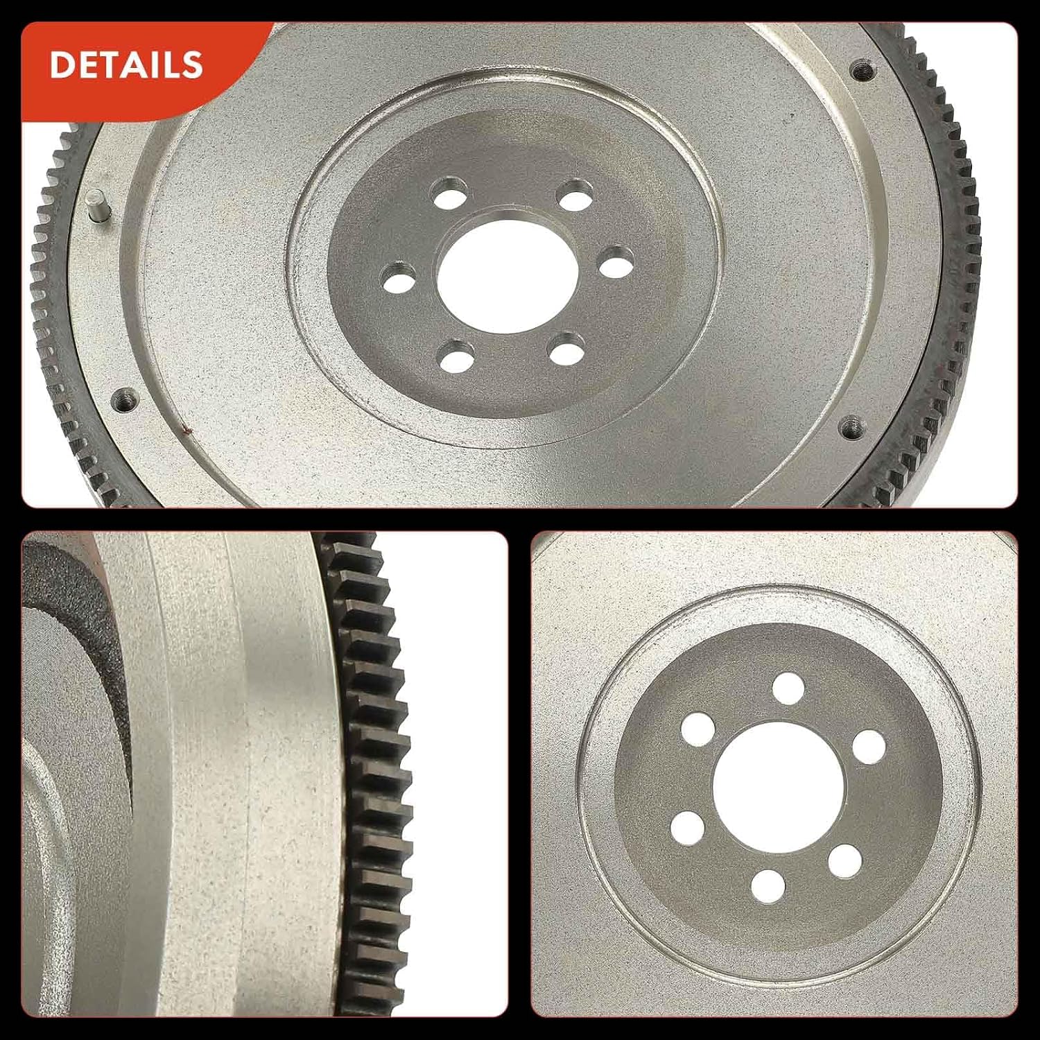 A-Premium Clutch Flywheel Compatible with Volkswagen Jetta 1999-2005, Jetta City 2007-2009, Golf 1999-2006, Golf City 2007-2010, Beetle 1998-2005, 2.0L, Manual Trans., 6 Bolt Holes, 132 Teeth