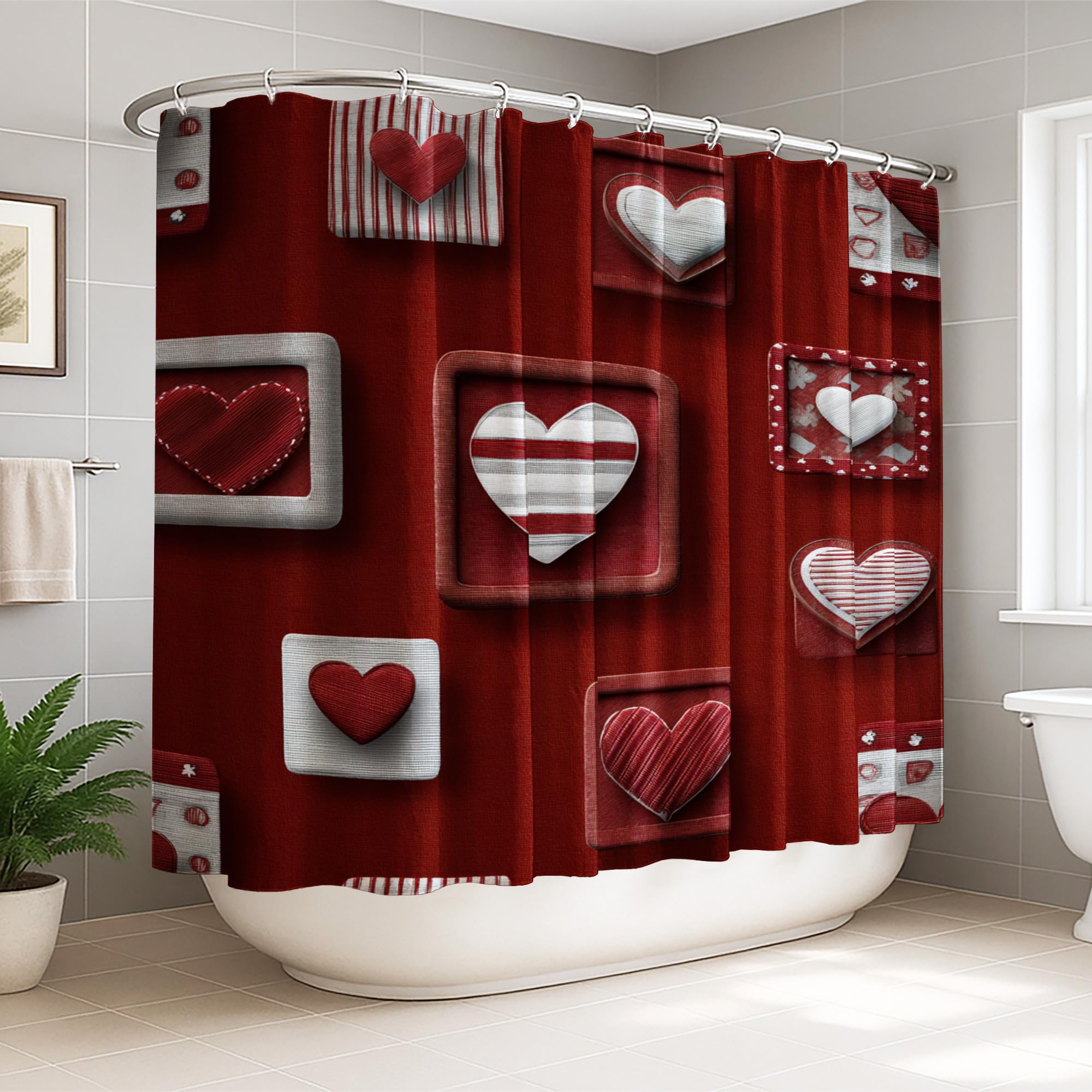 Rideau de douche extra large pour l'ambiance chaleureuse d'un appartement