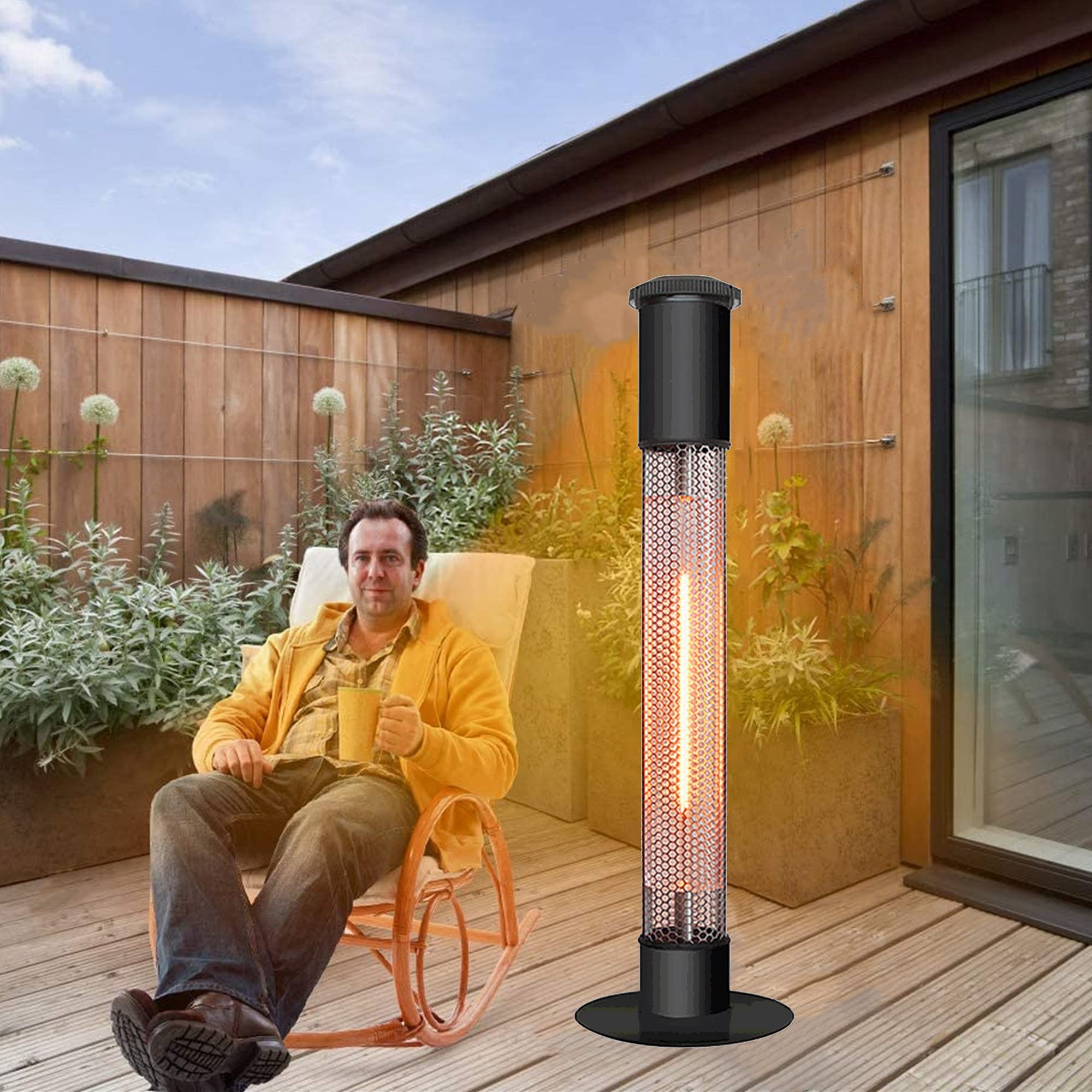 Patio Heater, Tower Heater, Infrared Carbon Fibre Electric Patio Heater for  Outdoors, Tilt-Off Outdoor Waterproof IP34 Heaters : Amazon.de: Home u0026  Kitchen