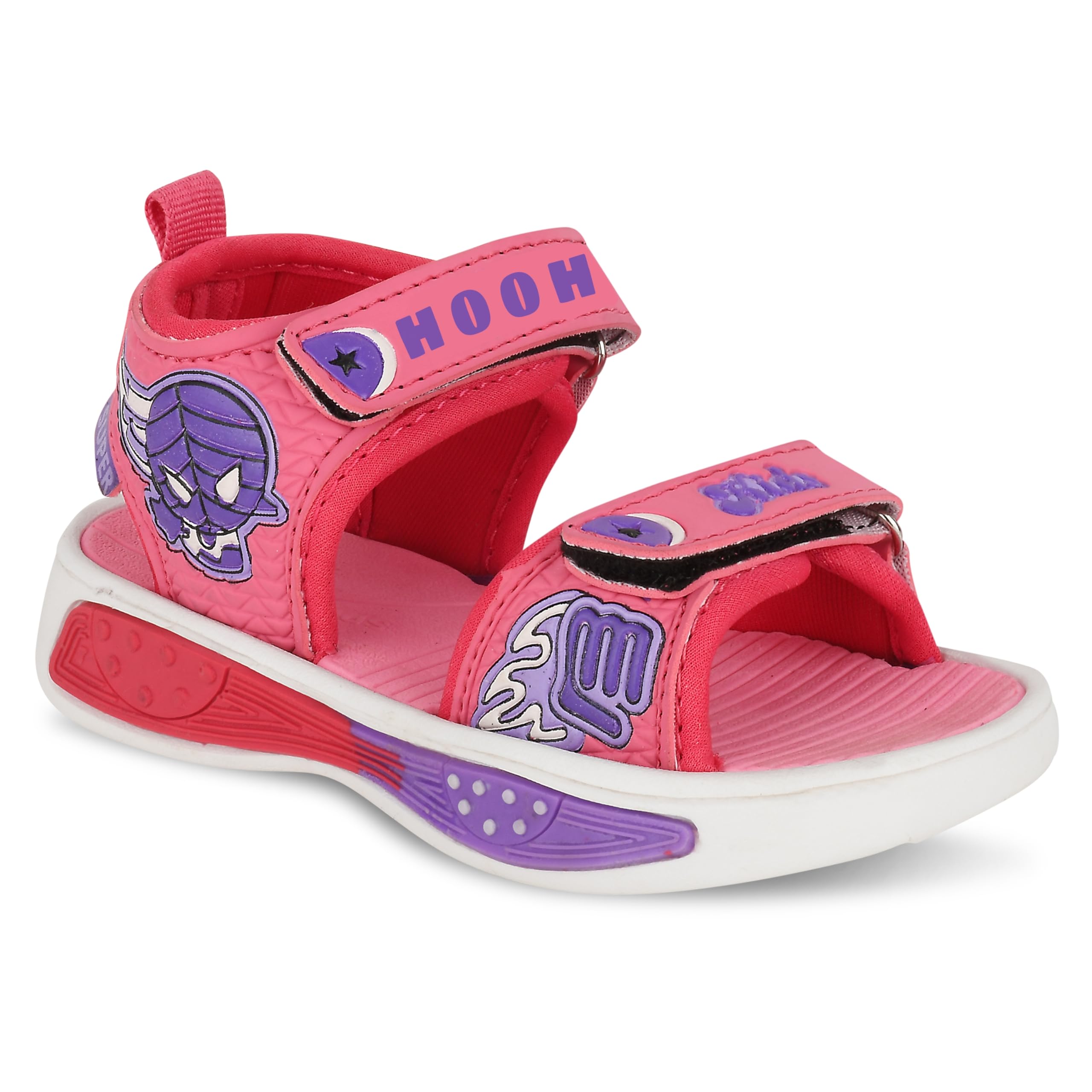 Hooh Kids Unisex Sandals ultra Soft Material and Comfortable Insole for Baby Boys and Baby Girls Sizes up to 11-12 Years ( Age vs size chart in images for greater than 5 Years ) (PINK, UK Footwear Size System, Little Kid, Age Range, Medium, 3 Years,  (B0DCBDBXBV) Amazon Price History, Amazon Price Tracker
