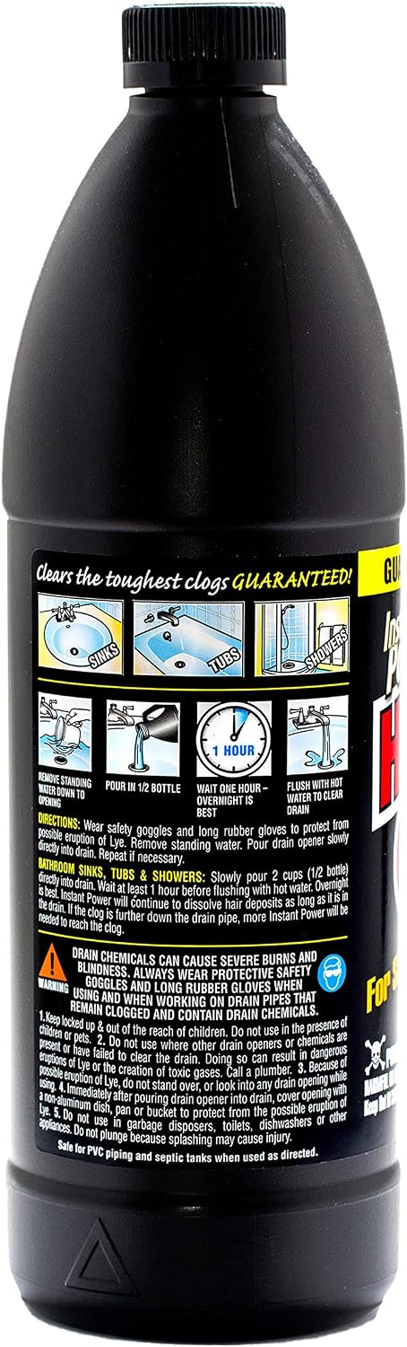 Instant Power Drain Hair Clog Remover 33.8 Oz.