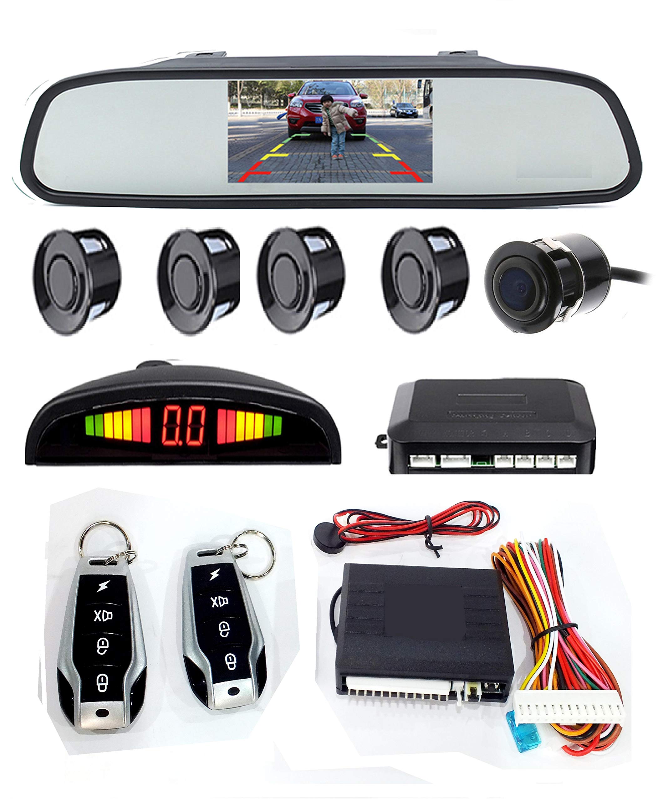 Buy Universal 4 Car Parking Sensors Car Reverse auto assistance Backup