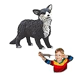 Rep Pals - Wolf, Stretchy Toy from Deluxebase. Super Stretchy Animal replicas That Feel Real, Great for Kids