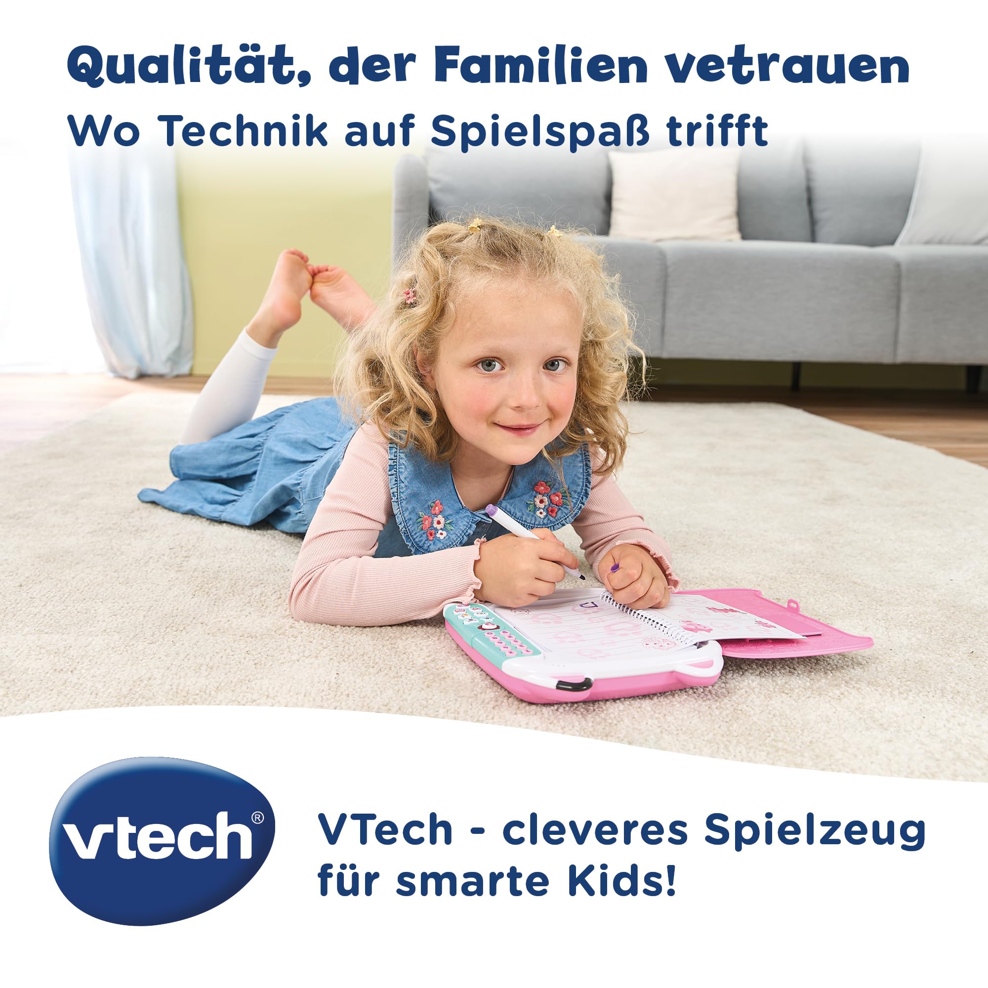 VTech Gabby's Dollhouse Katzentagebuch – Lerntagebuch mit Zahlenpasswort