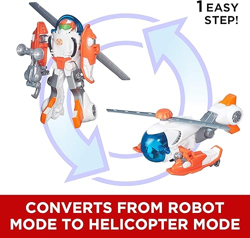 Miniatura 4 de Playskool Heroes Bot de rescate de Transformer, figura de The Copter Bot