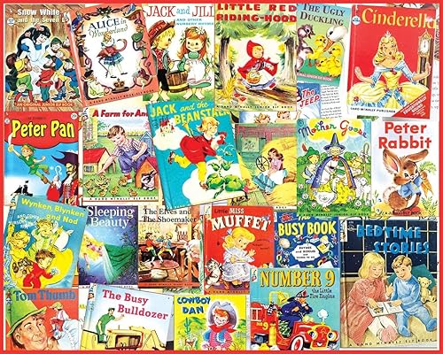 White Mountain Rompecabezas vintage de cuentos de hadas para adultos, rompecabezas de 1000 piezas para niños