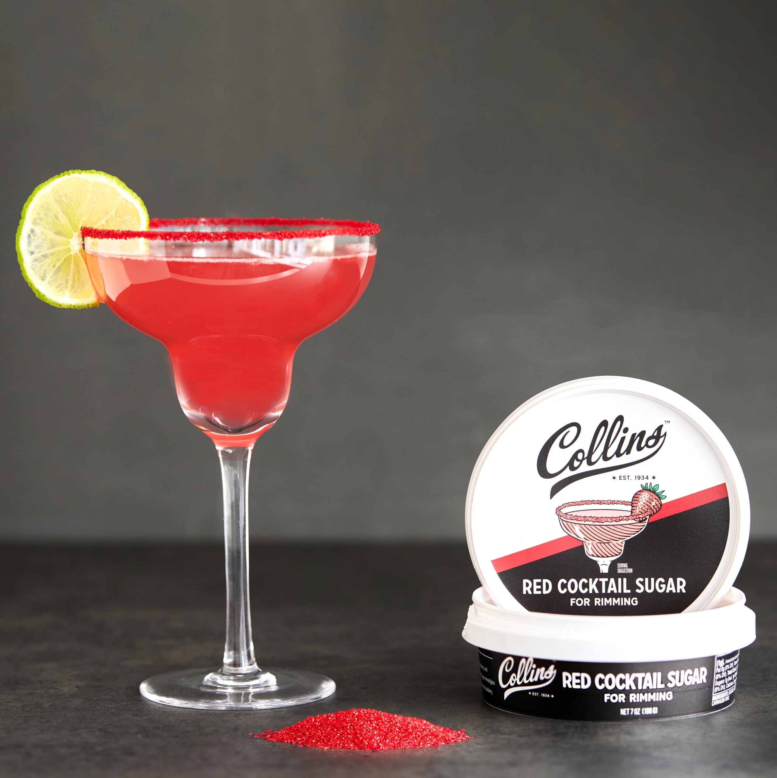 Collins Red Cocktail Sugar - Enhance Your Drinks -6 Collins Red Cocktail Sugar - Enhance Your Drinks -6