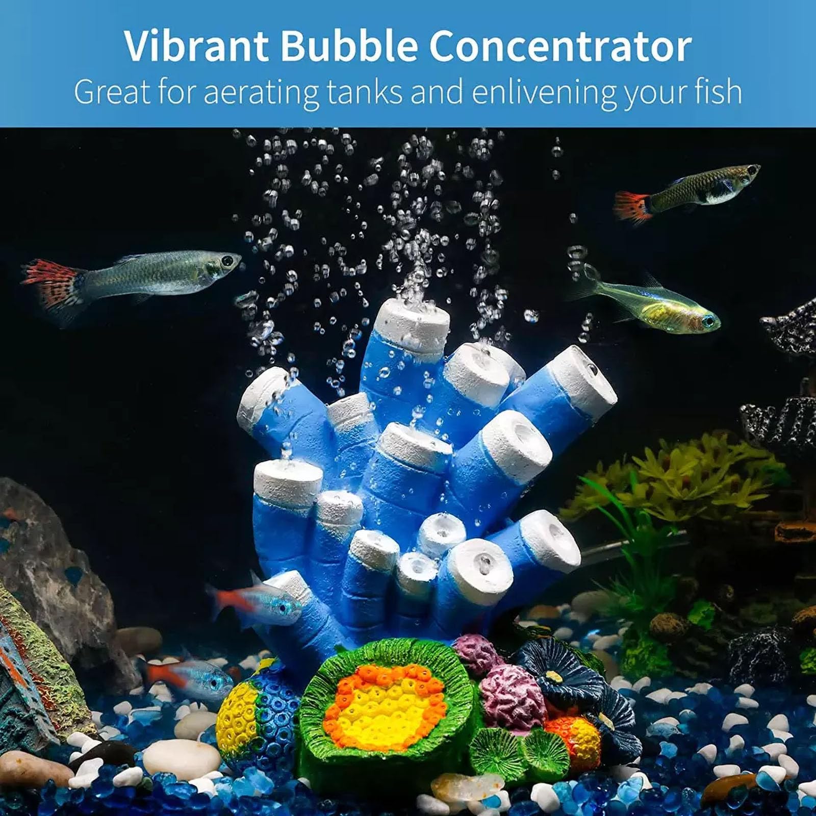 NCONCO Fish Tank Cave Decor, Air Bubble Stone Aquarium Decor - Image 4
