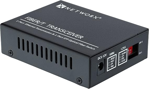 Networx Gigabit Ethernet Fiber Media Converter - UTP to 1000Base-ZX - LC Singlemode, 80km, 1550nm