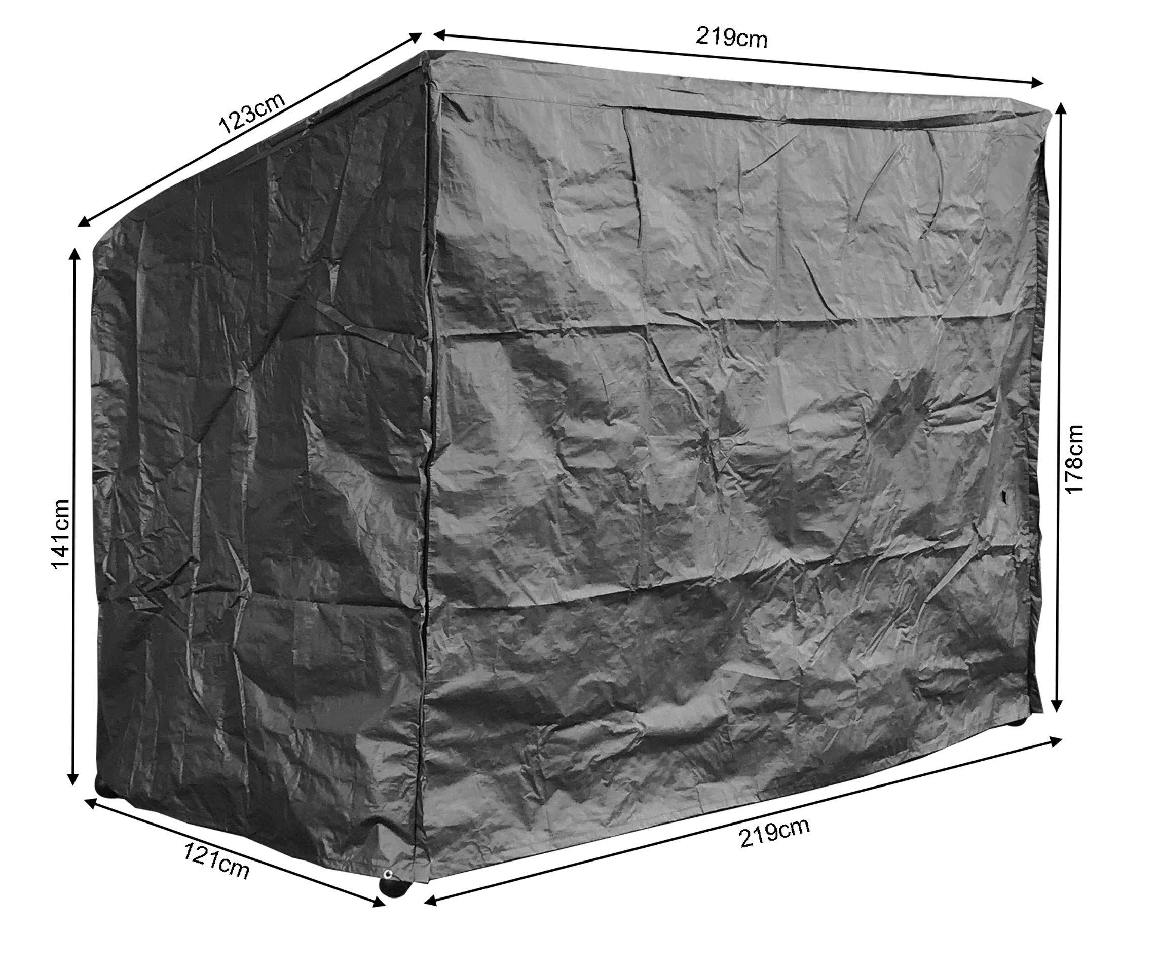 Quick-Star Triumph 3 Housse de Protection pour balancelle Blanc 212 x 122 x 162 cm