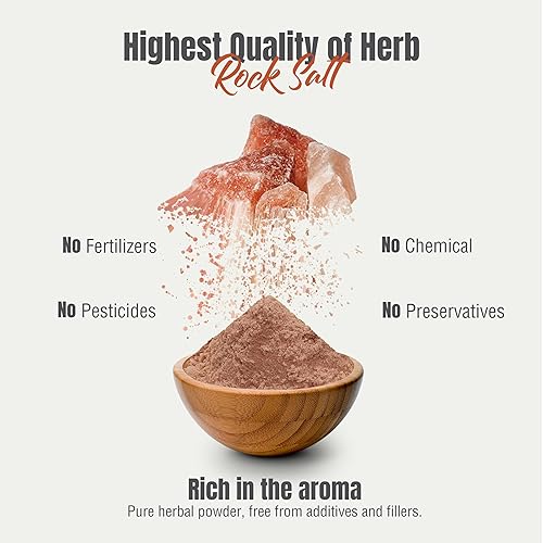 Miniatura 6 de HerbsForever Sal de roca en polvo  Sal mineral  Mantiene una digestión saludable y el apetito  Sin OMG, vegano  8.11oz