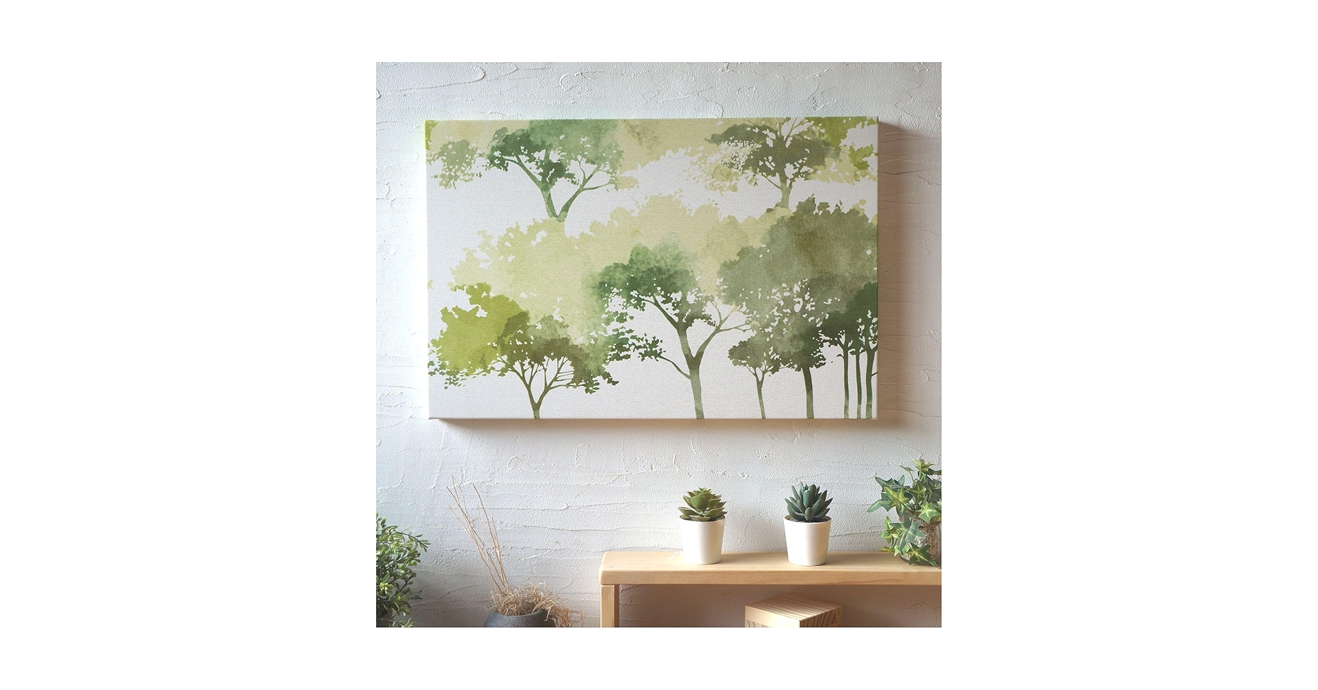 Amazon.co.jp: ファブリックパネル 布 北欧 アート SKOG 60×40