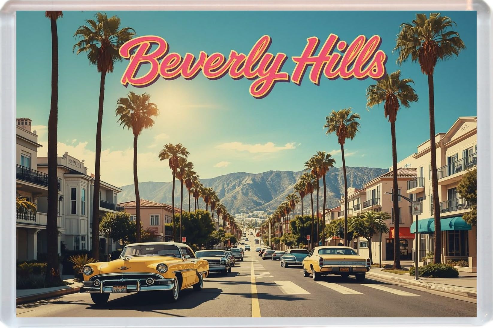 Beverly Hills - California - Jumbo Artistic Fridge Magnet 96 x 67mm BBSFHM3499