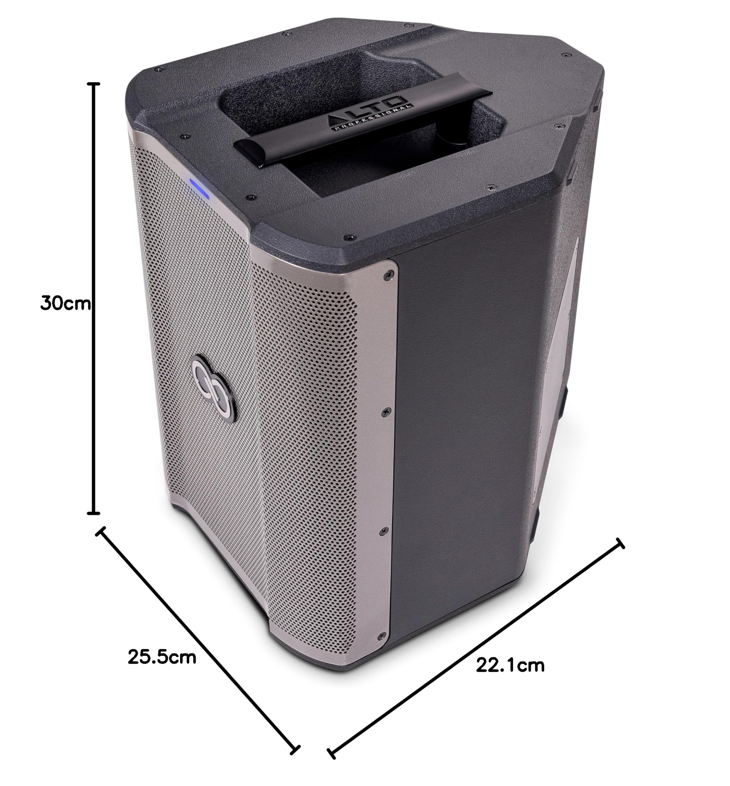 SHEERAN Special Edition Busker - PA portatile da 200 W con batteria ricaricabile, Bluetooth, mixer a 3 canali, effetti Alesis, app, ricarica USB