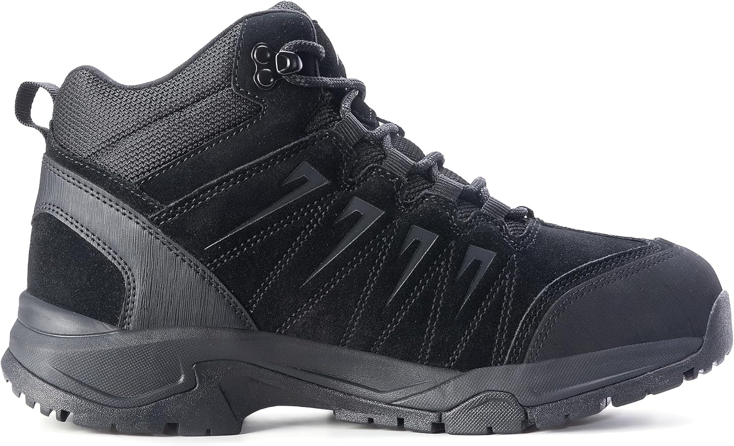 Men's Waterproof Hiking Boots Lightweight Comfortable Leather Mid Ankle Outdoor Trekking Boot - Image 3