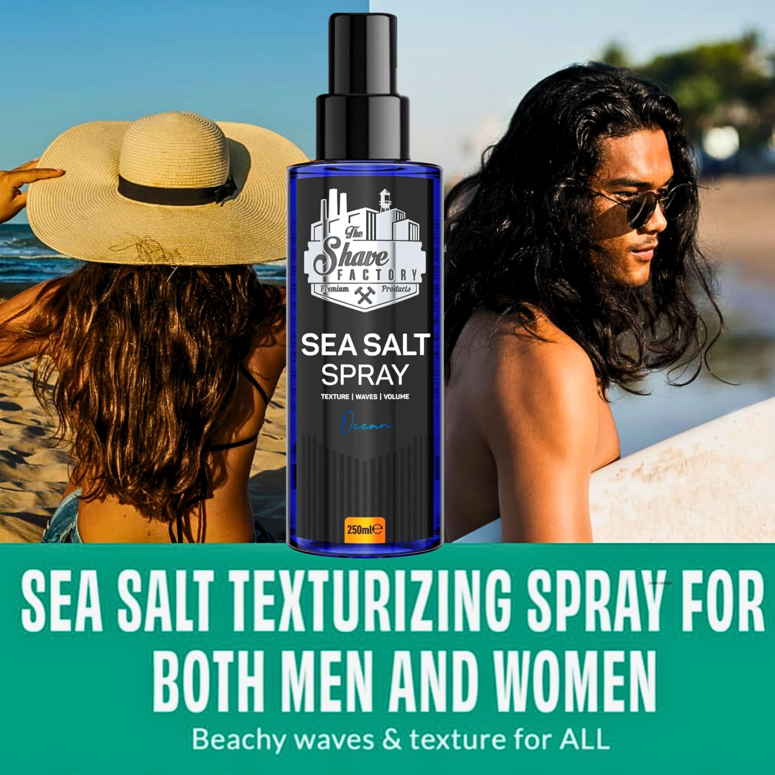 The Shave Factory - Sea Salt Spray - Tonik do włosów na bazie soli morskiej 250ml