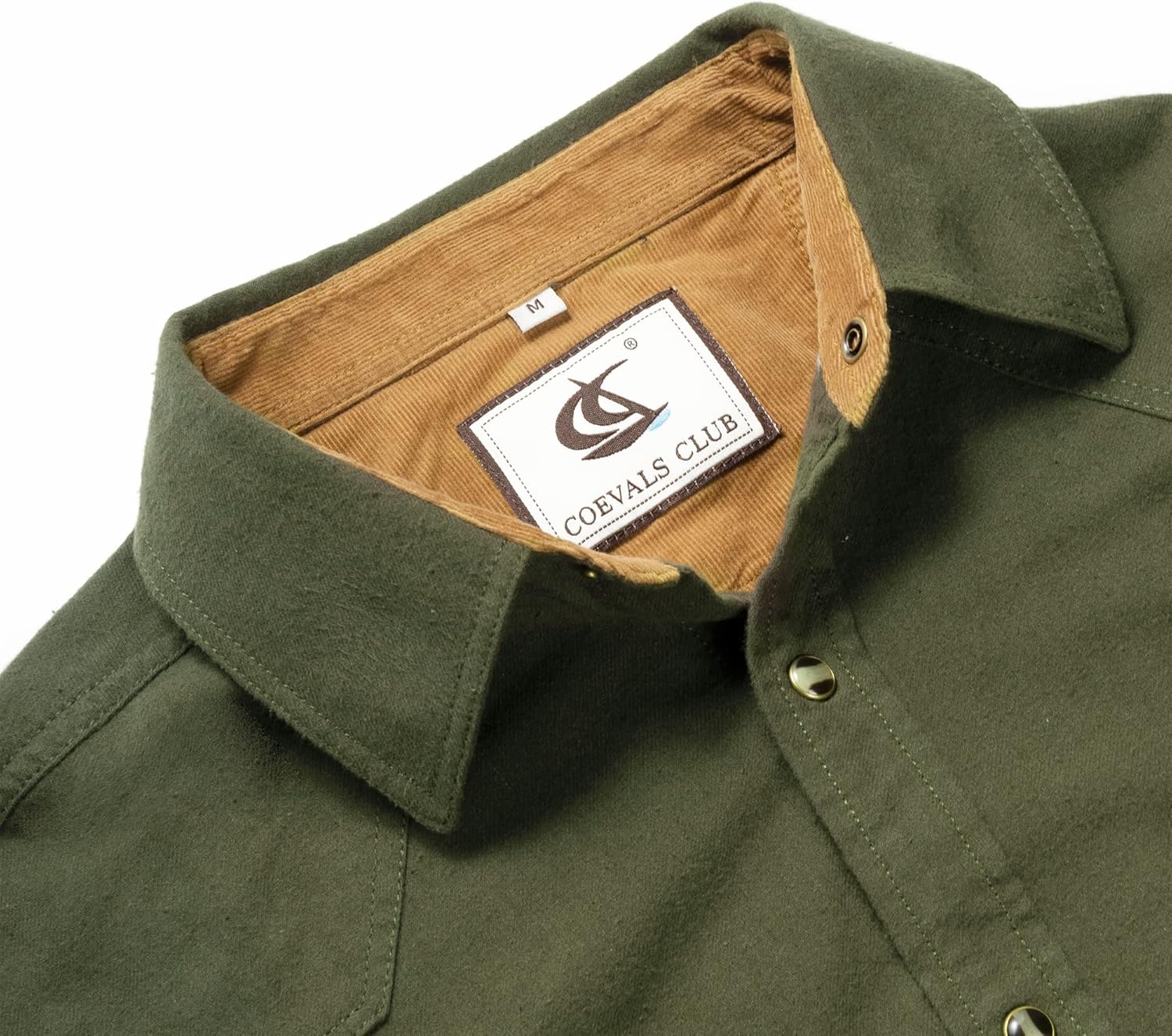 COEVALS CLUB Men's Flannel Shirts Long Sleeve Western Snap Casual Plaid Work Shirts - Image 3