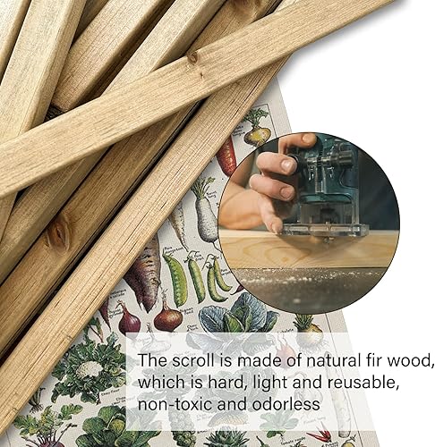 Miniatura 115 de XIAOAIKA Póster de botánica vintage con marco de madera, tabla de plantas venenosas antiguas, arte educativo botánico con especies peligrosas, 1