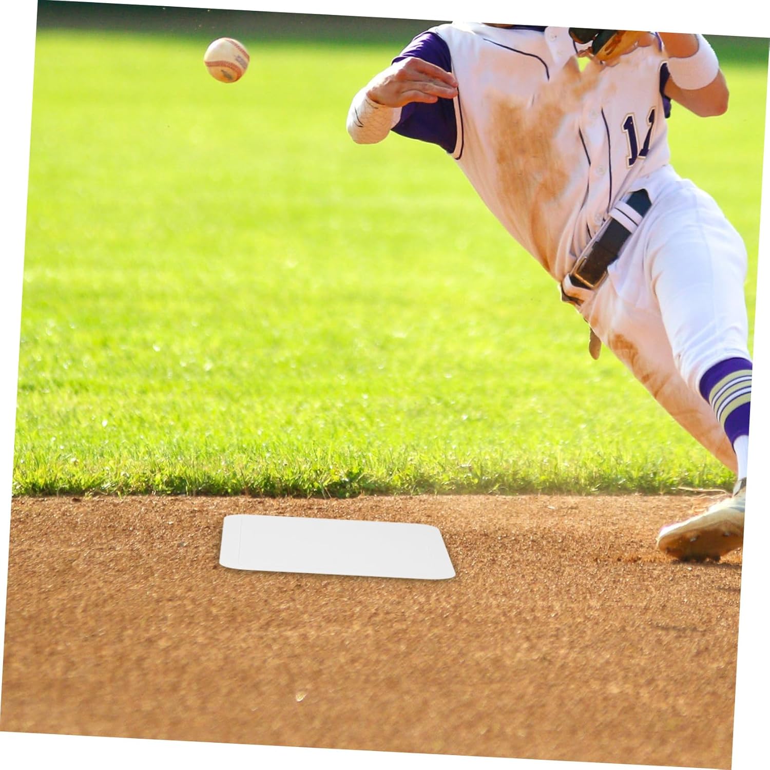 VANZACK 5pcs Baseball Softball Plate Baseball Base Set Backyard Play Baseballs Baseball Plate for School Nonslip