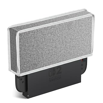 JUSPRO Dust Cover for Nintendo Switch 2, Anti Scratch Protective Dock Cover for Nintendo Switch 2 Console