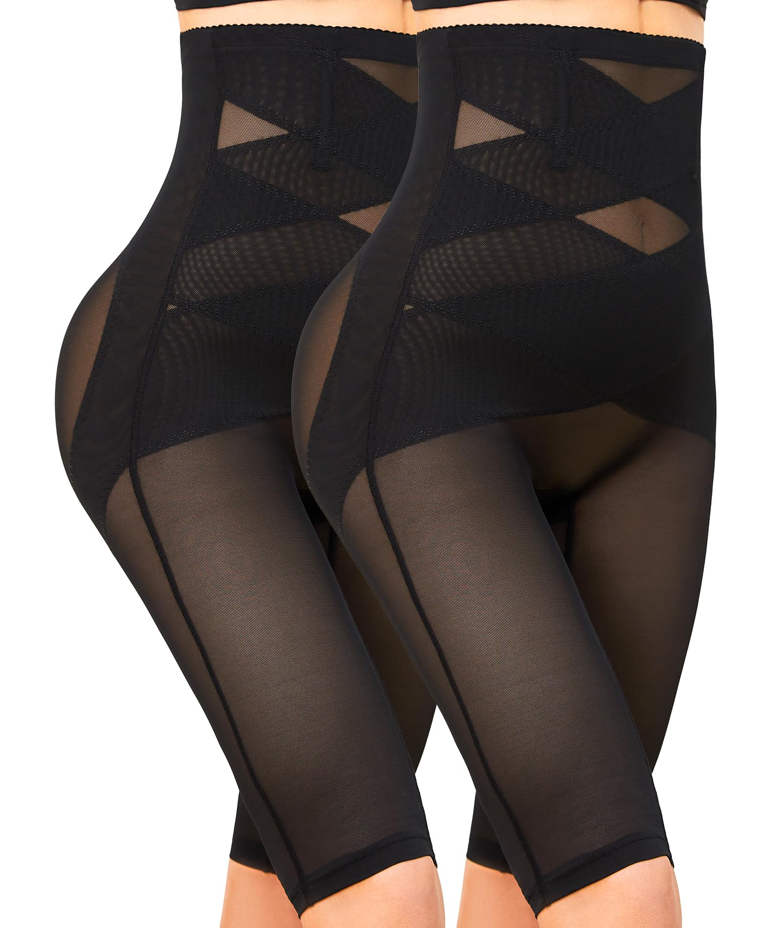 SIMIYA Shapewear - Body modellante per il controllo della pancia, da donna, a compressione, a vita alta, per cosce e glutei più sottili