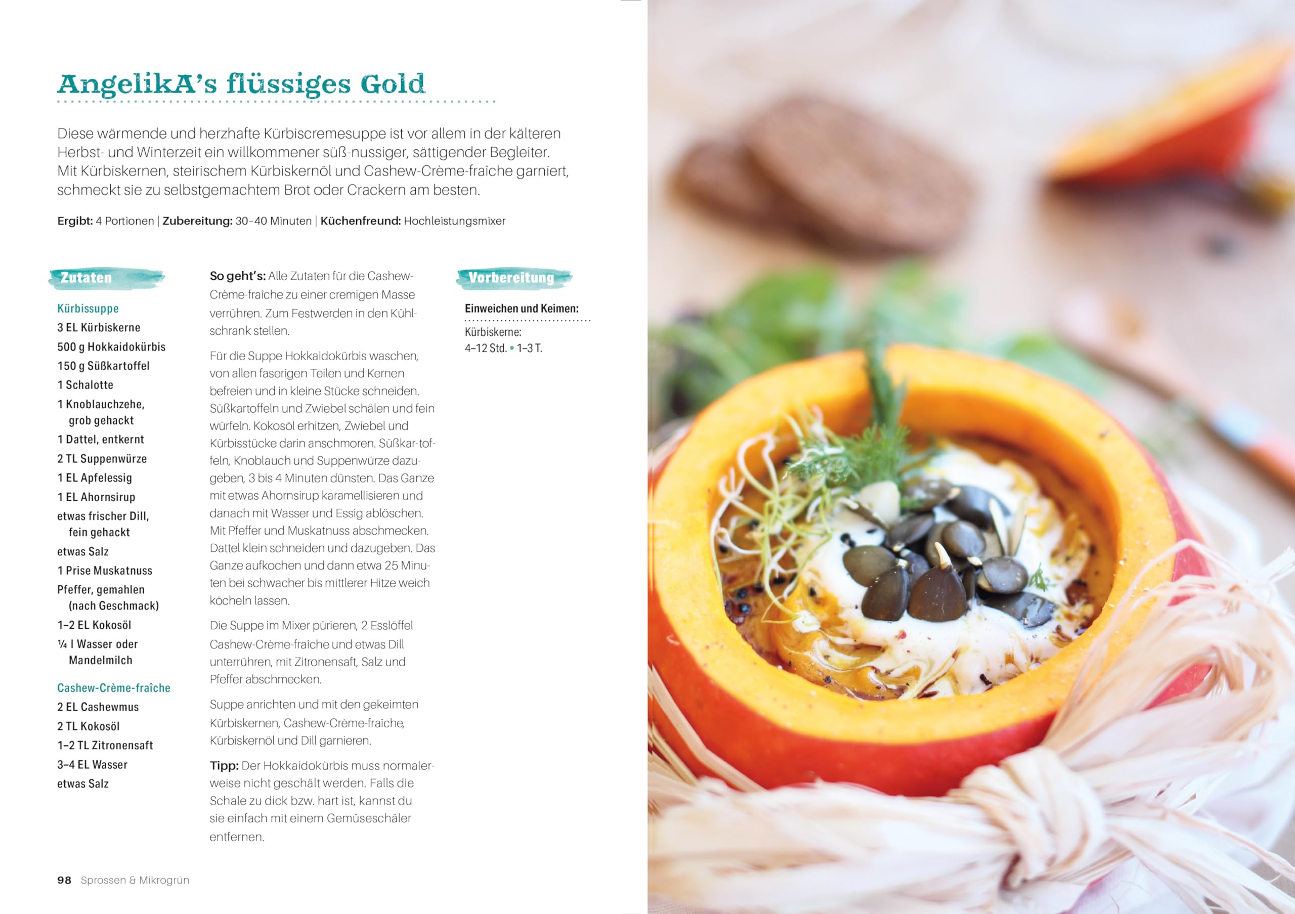 Sprossen & Mikrogrün: Die ultimativen Superfoods aus dem eigenen Küchengarten | Mit 40 kreativen Rezepten für Vitalität und Wohlbefinden | Sprossen ... 40 Pflanzen-Porträts - 40 kreative Rezepte"