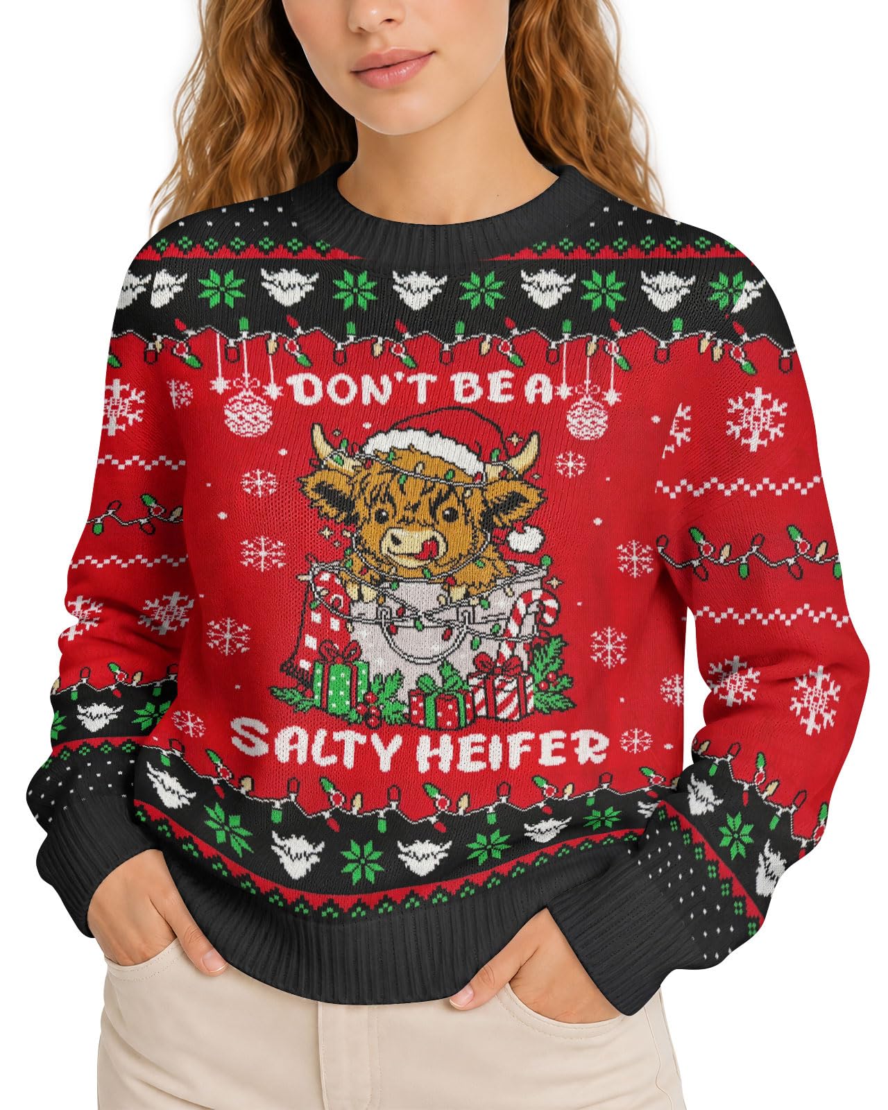 99TIMORO Funny Ugly Christmas Sweater for Men and Women