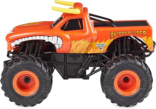 Miniatura 4 de Monster Jam, Camión monstruo con control remoto oficial El Toro Loco, escala 124, 2.4 GHz, para edades de 4 años en adelante