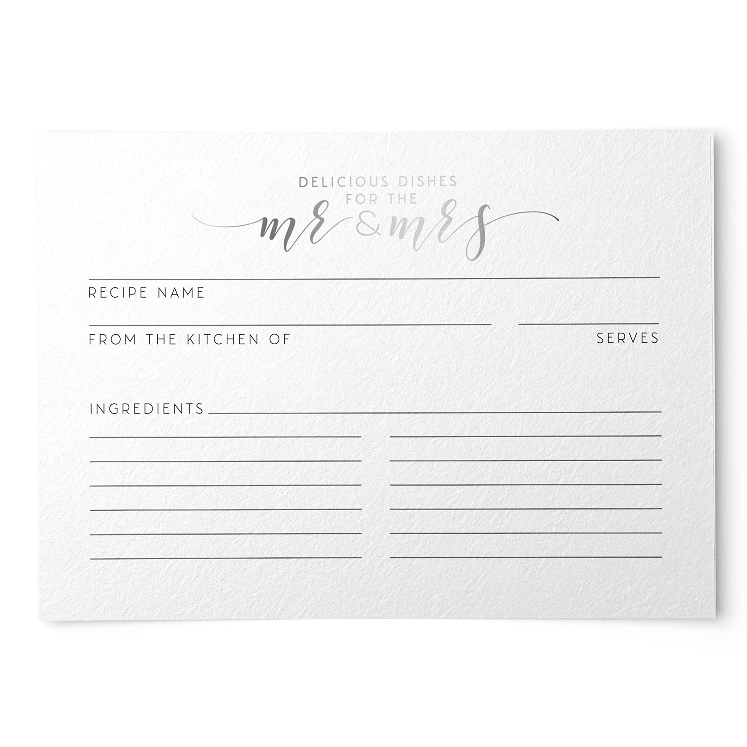 Cartes de recettes Dashleigh 48 fiches double face 10,2 x 15,2 cm