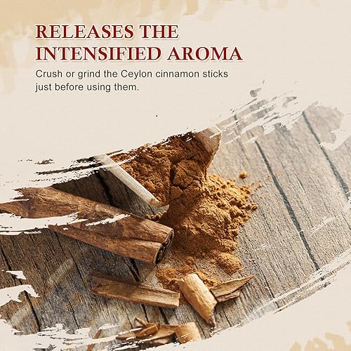 Miniatura 3 de 52USA Palitos de canela orgánica de Ceilán, 1 onza (paquete de 1), canela verdadera cultivada en Sri Lanka, palitos de canela entera a granel,